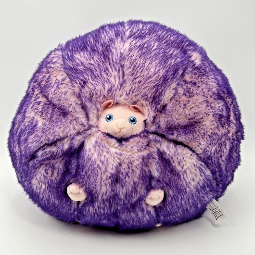 Harry Potter Universal Studios Large Purple Pygmy Puff Plush Stuffed Animal 15"
